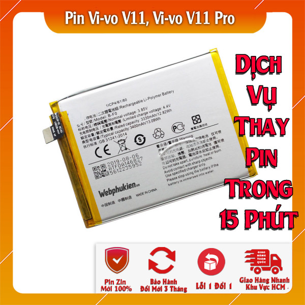 Pin Webphukien cho Vivo V11, Vivo V11 Pro  Việt Nam B-F0 , B-FO- 3330mAh 